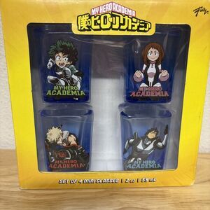 My Hero Academia Mini Glasses 2 Ounces Pack Of 4